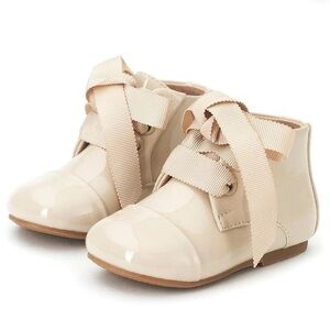 Age of Innocence Cream Patent Kids Dress Shoes